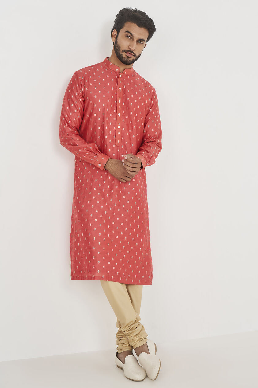Dyumat Kurta - Coral, Coral, image 4