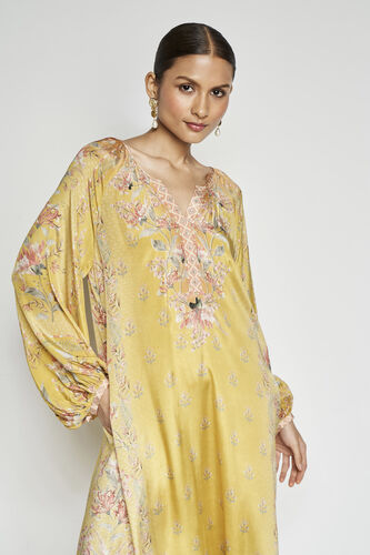 Amaltas Kaftan - Yellow, Yellow, image 5