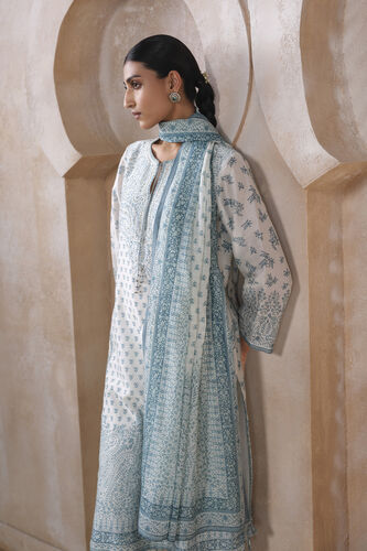 Miral Silk Suit Set - White, White, image 4