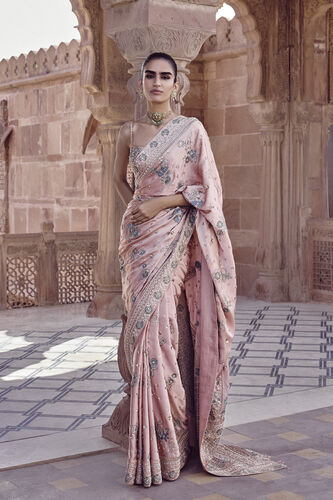 Aurima Gota Patti Saree - Blush, Blush, image 1