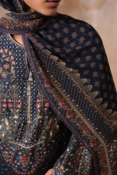 Sarisha Stole - Blue