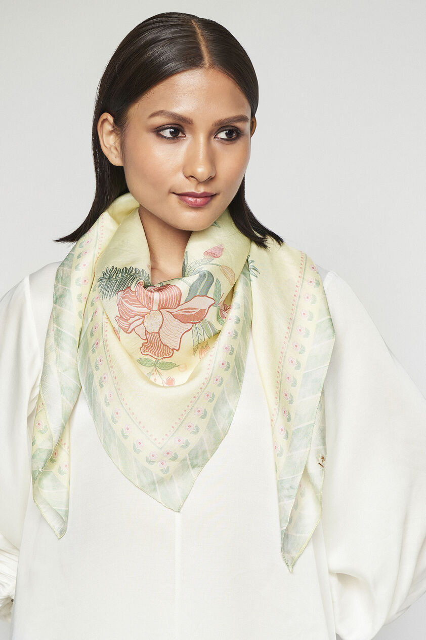 Emaline Scarf - Yellow, Yellow, image 1