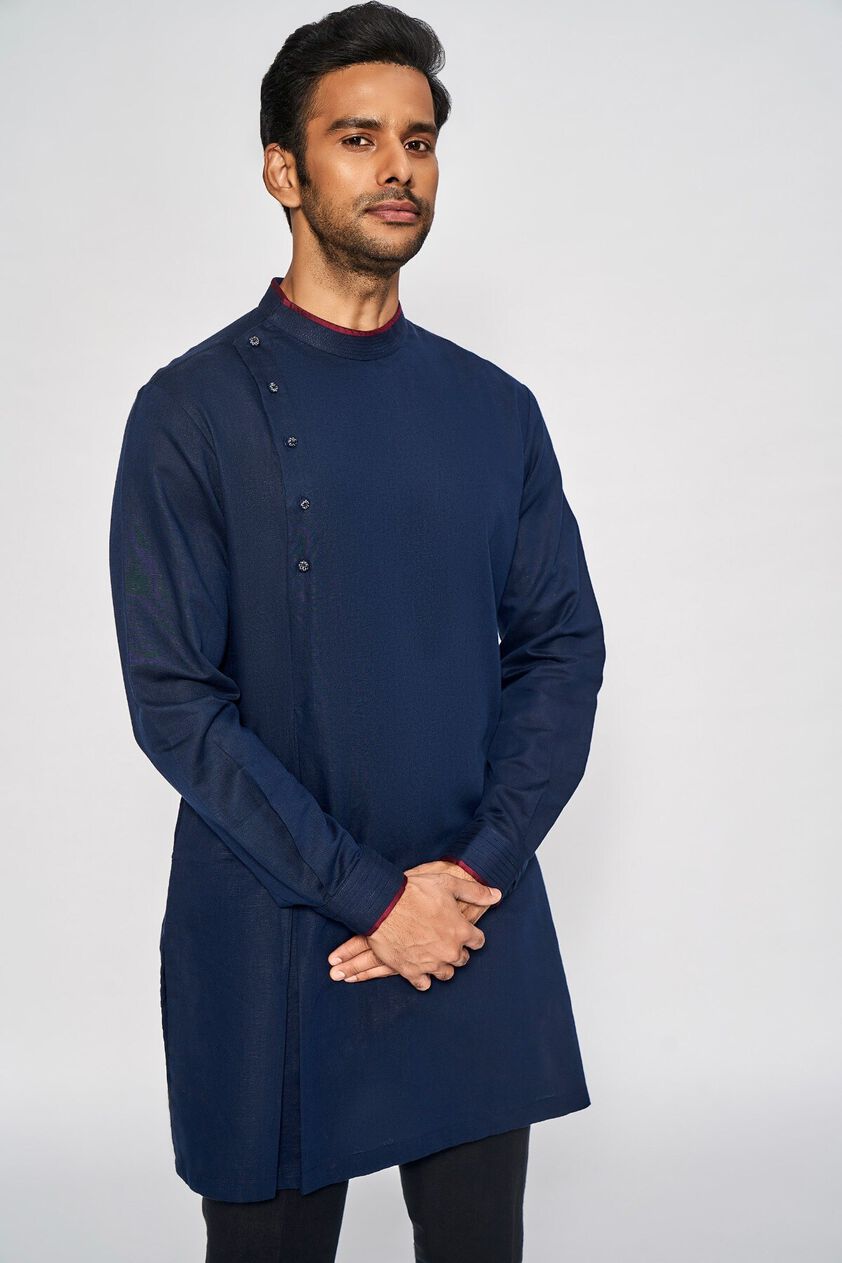 5 - Edhas Kurta – Navy Blue, image 5