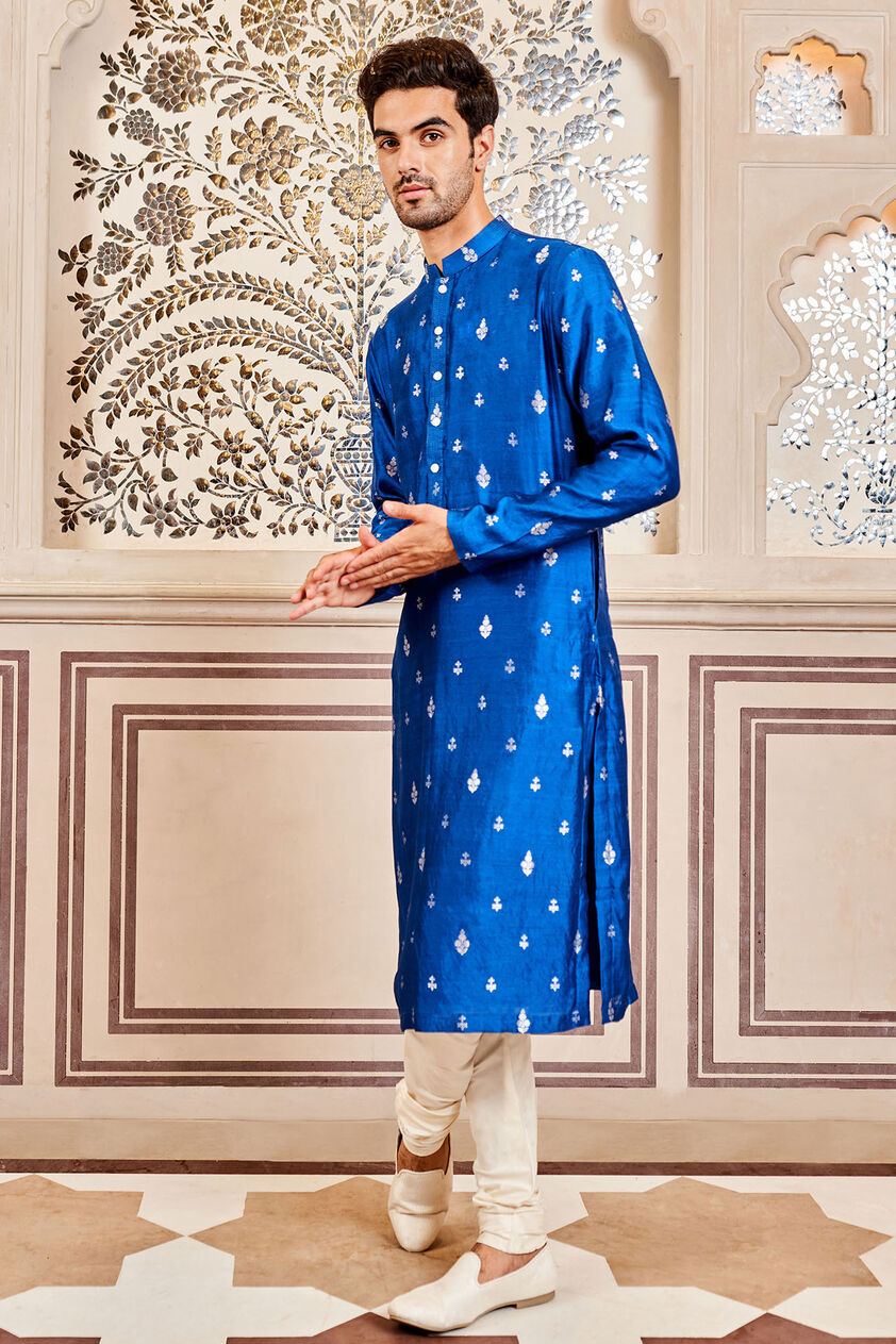 Nirved Nehru Jacket - Navy, Blue, image 5