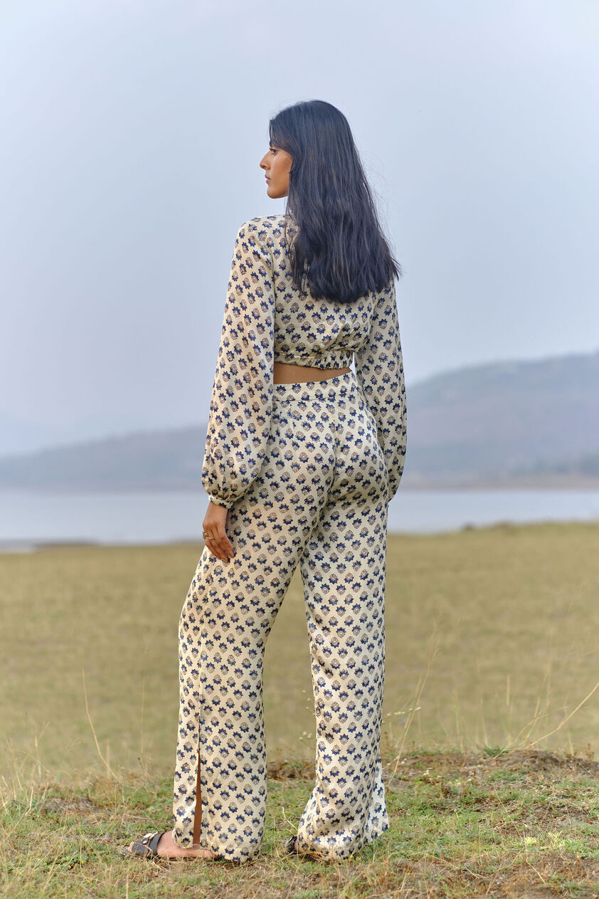 Floret Crop Coord - Ecru, Ecru, image 2