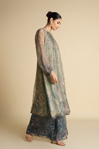 Alarka Printed Kurta Set - Powder Blue, Powder Blue, image 3