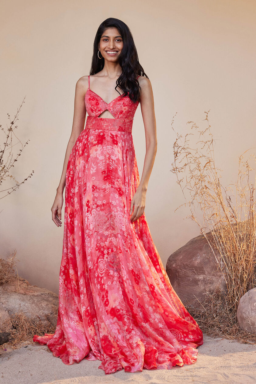 Rosalba Gown - Pink, Pink, image 1