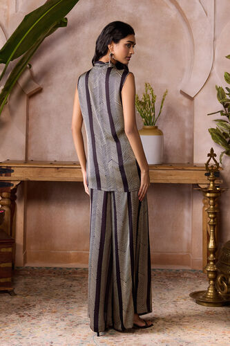 Soila Ajrakh Hand-block Printed Co-ord - Black, Black, image 2