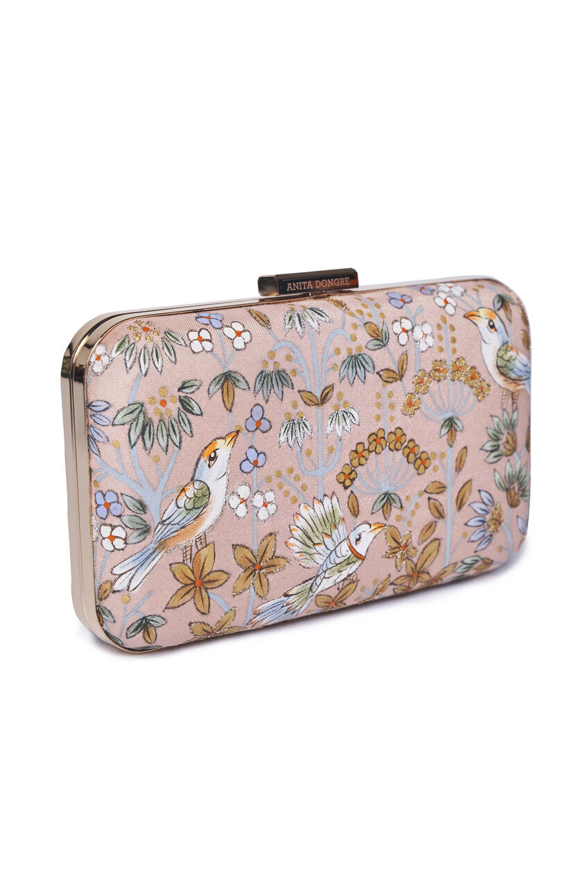 Pichhwai Clutch - Flamingo Pink, Blush, image 7