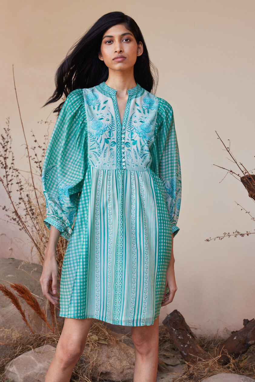 Anam Dress - Green, Green, image 1