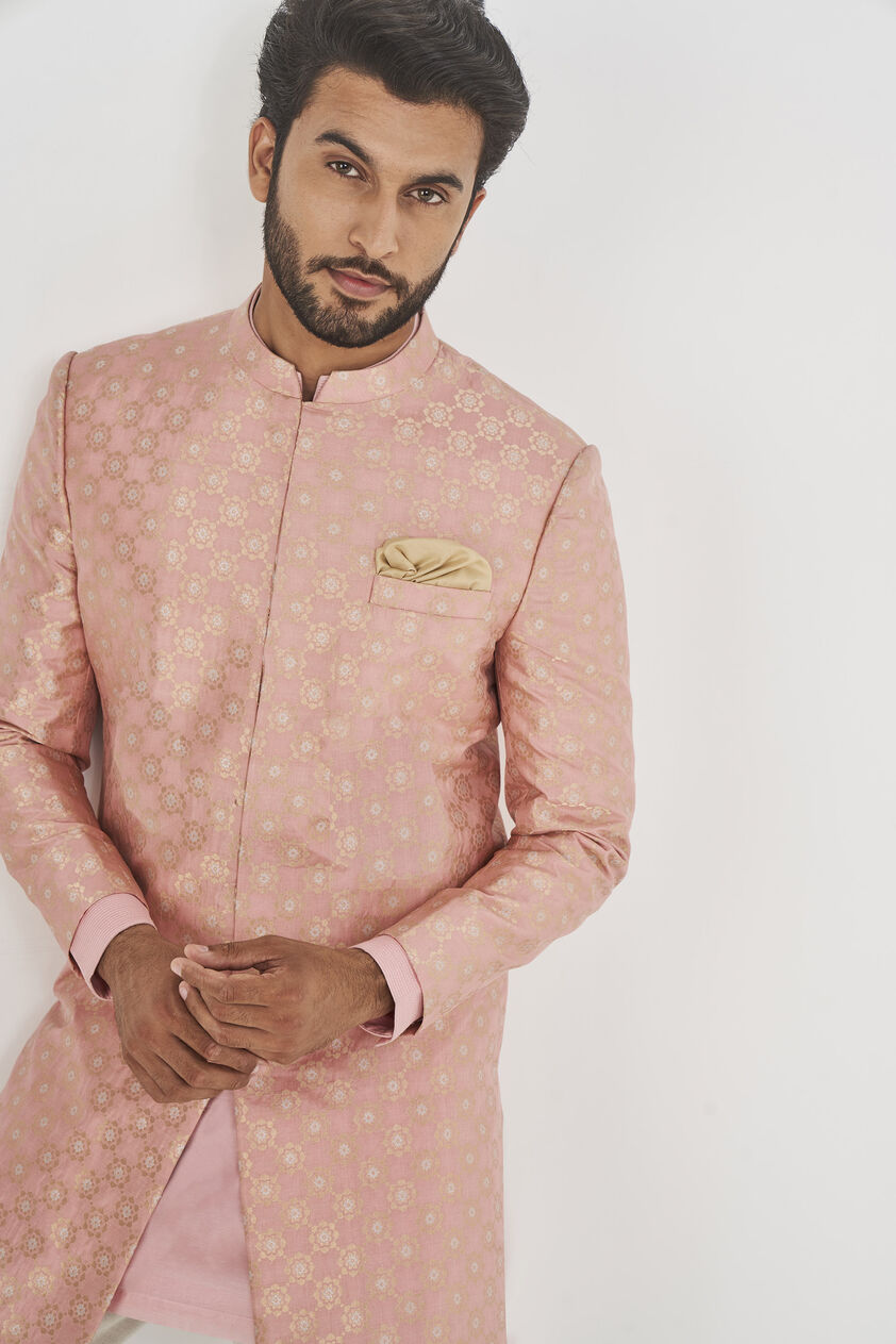 Jivin Sherwani- Pink, Pink, image 4