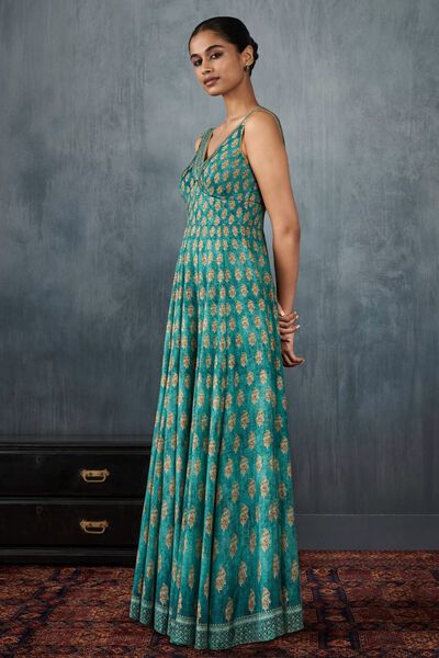 Usharvi Gown - Blue