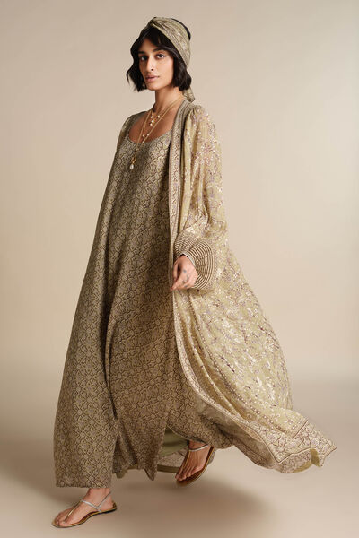 Rimaza Kaftan Set - Sage