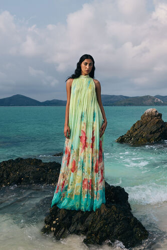 Emmylou Chiffon Gown - Yellow, Yellow, image 4
