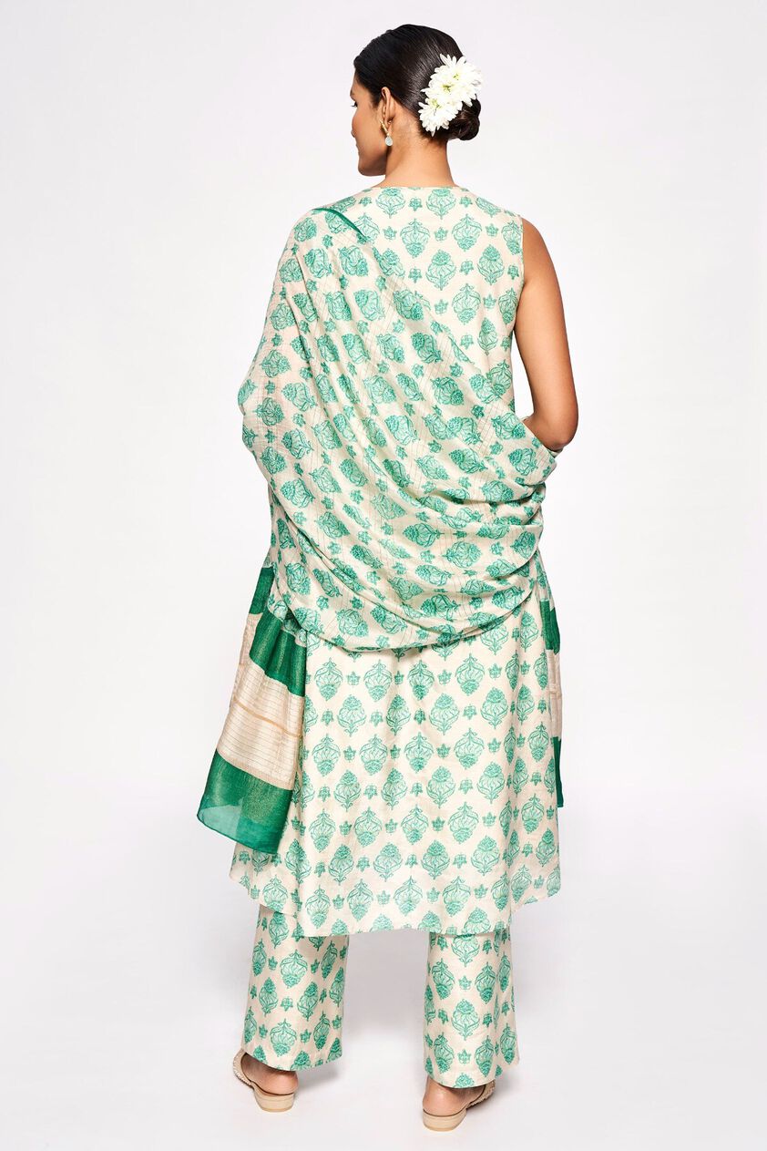 3 - Maushmi Kurta Set – Green, image 3