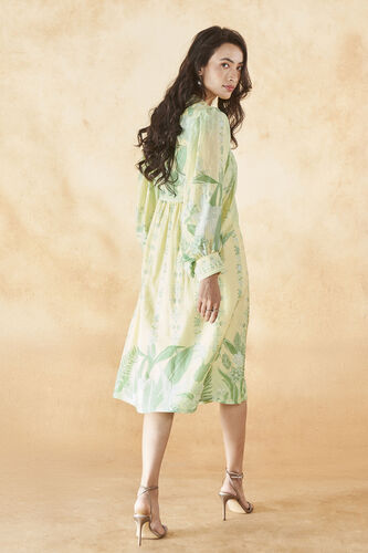 Emaline Silk Dress - Yellow, Yellow, image 3