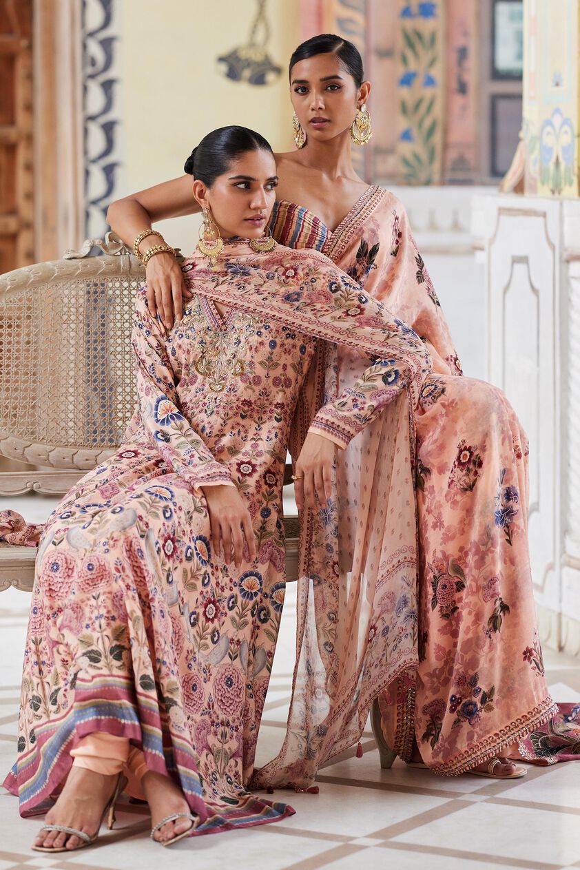 Itra Saree - Peach, Peach, image 7