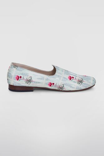 2 - Blue Floral Mojris, image 2