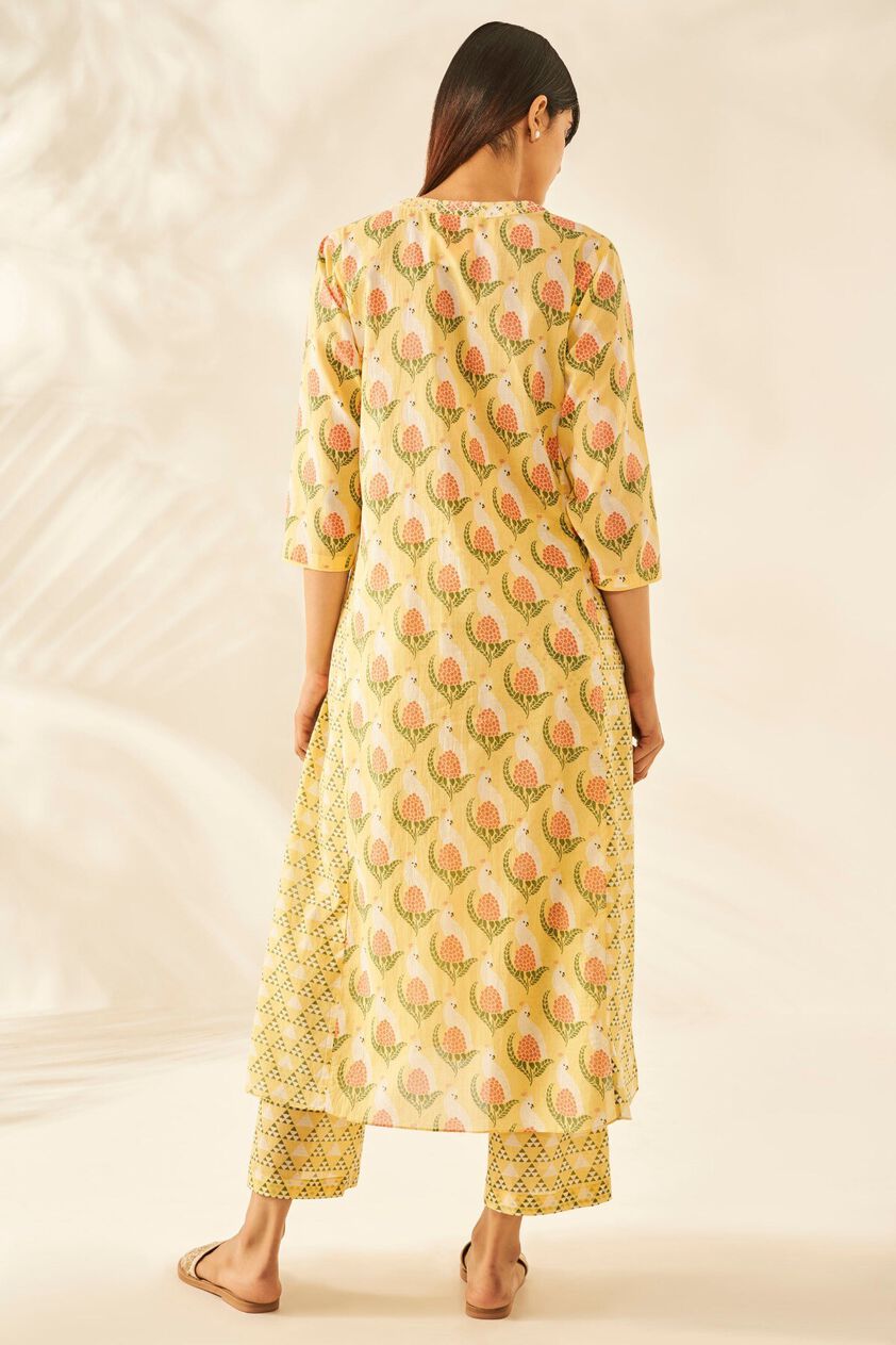 3 - Eshta Kurta Set &ndash; Yellow, image 3