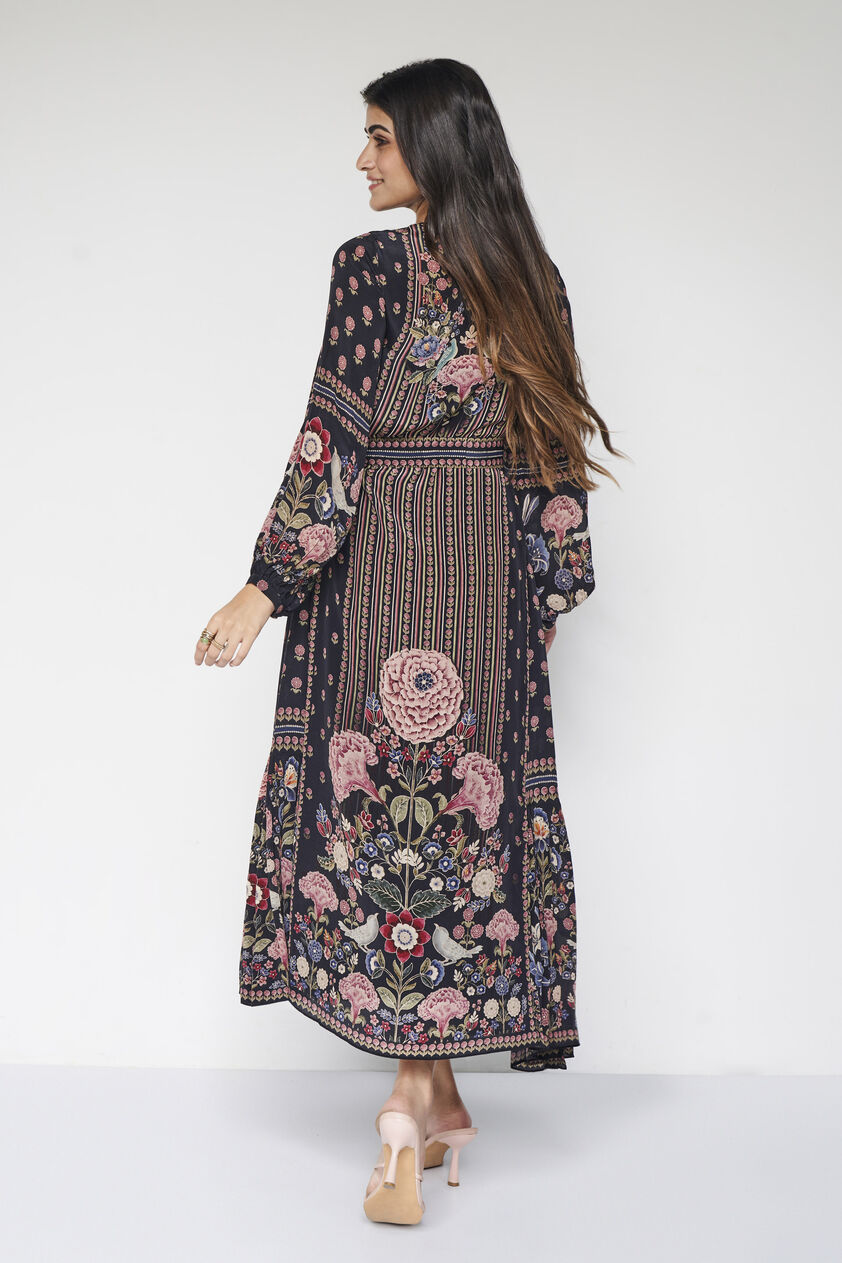Isbah Embroidered Tunic - Black, Black, image 3