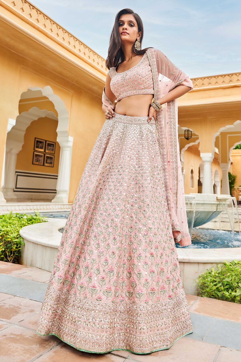 Pranja Lehenga Set-Blush, Blush, image 1