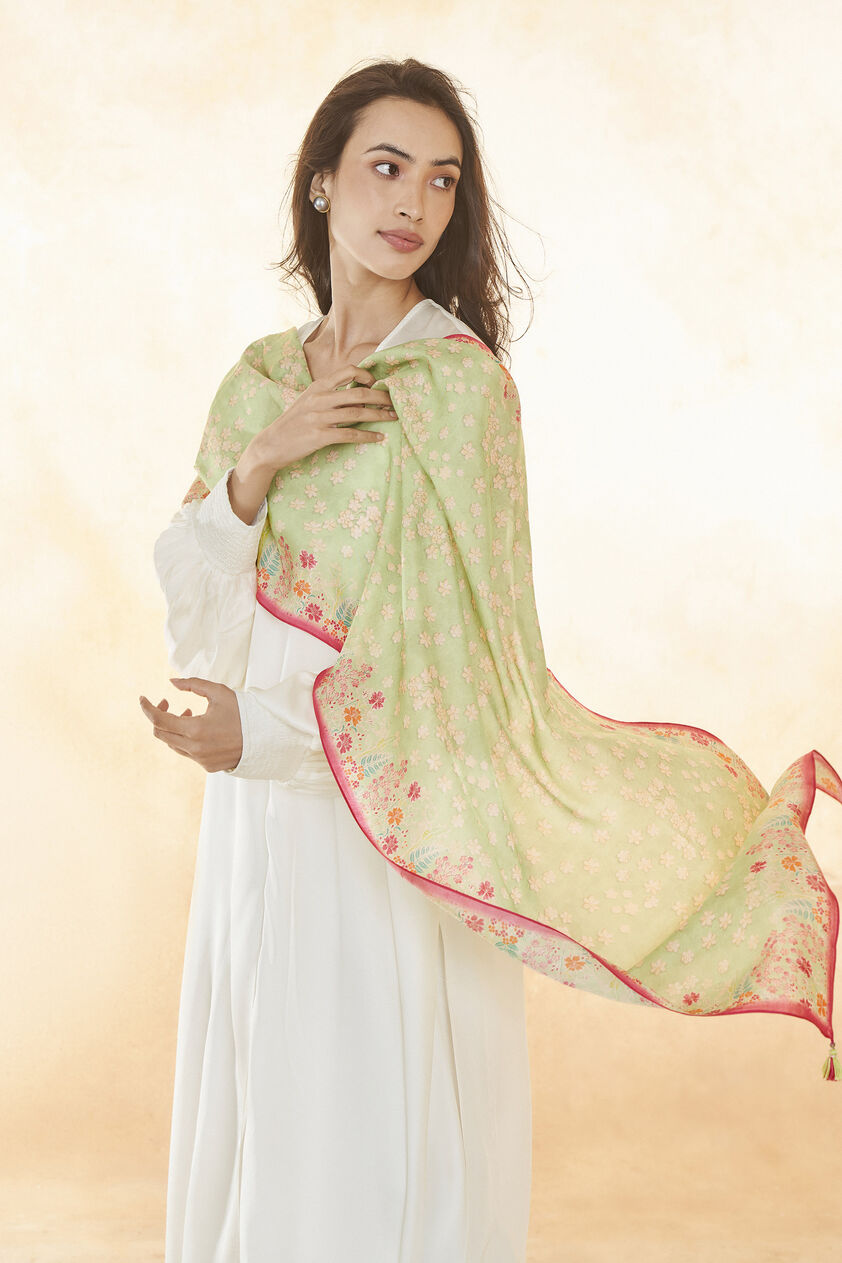 Shyla Dupatta - Sage, Sage, image 3