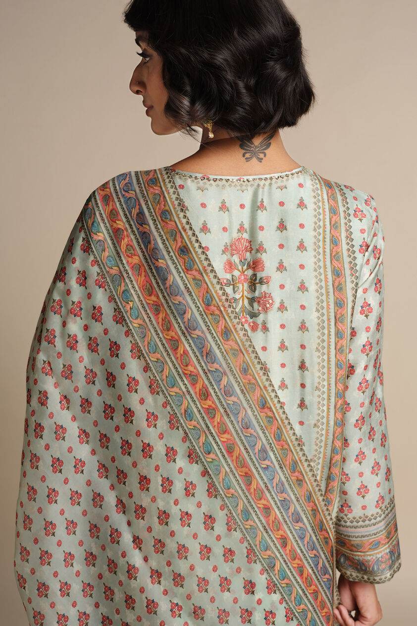 Anat Silk Suit Set - Sage, Sage, image 6