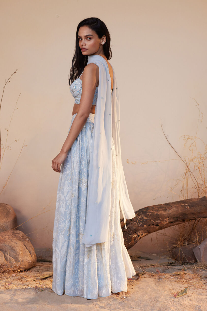Ahlam Skirt Set - Powder Blue, Powder Blue, image 4