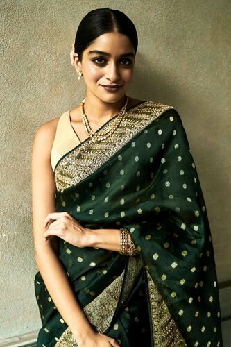 5 - Rasya Saree Set – Green, image 5
