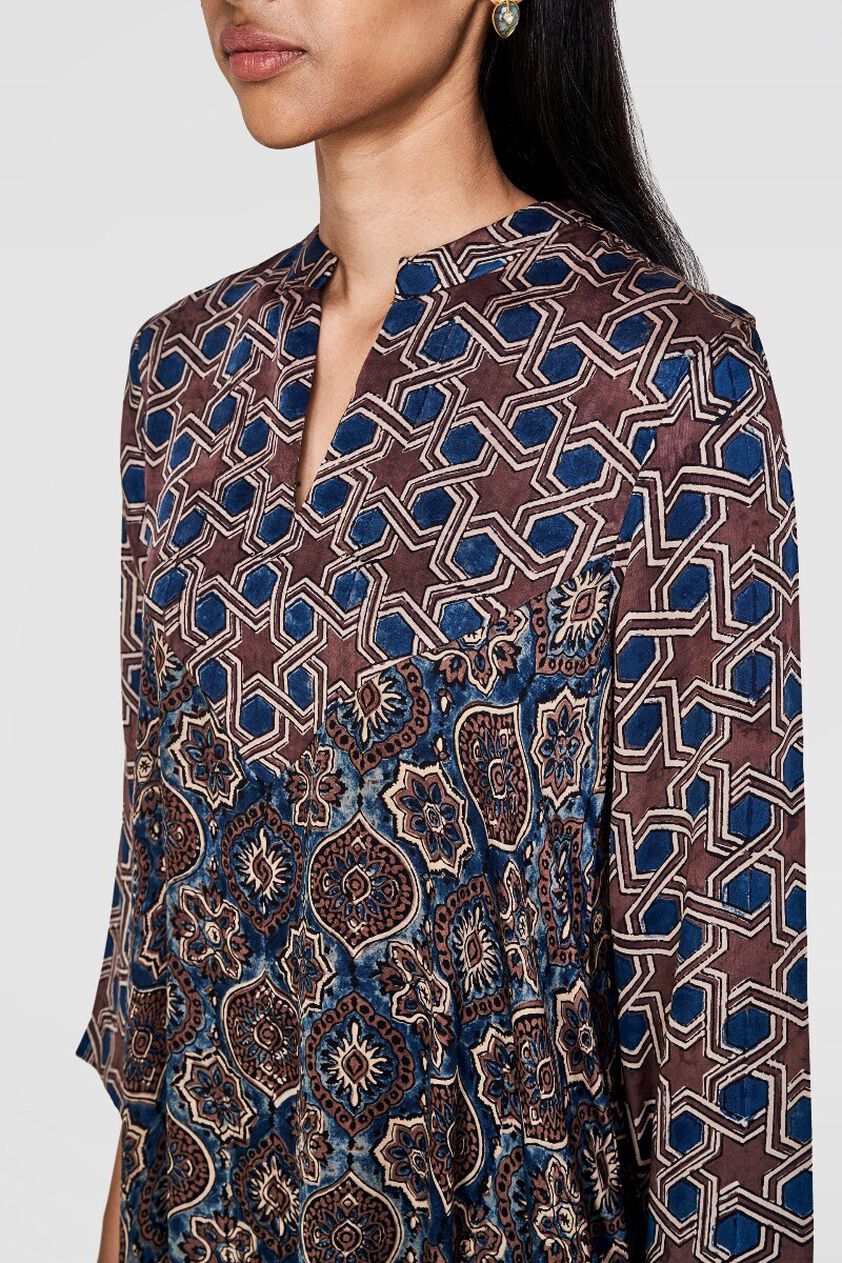 4 - Ajrakh Cedar Dress, image 4