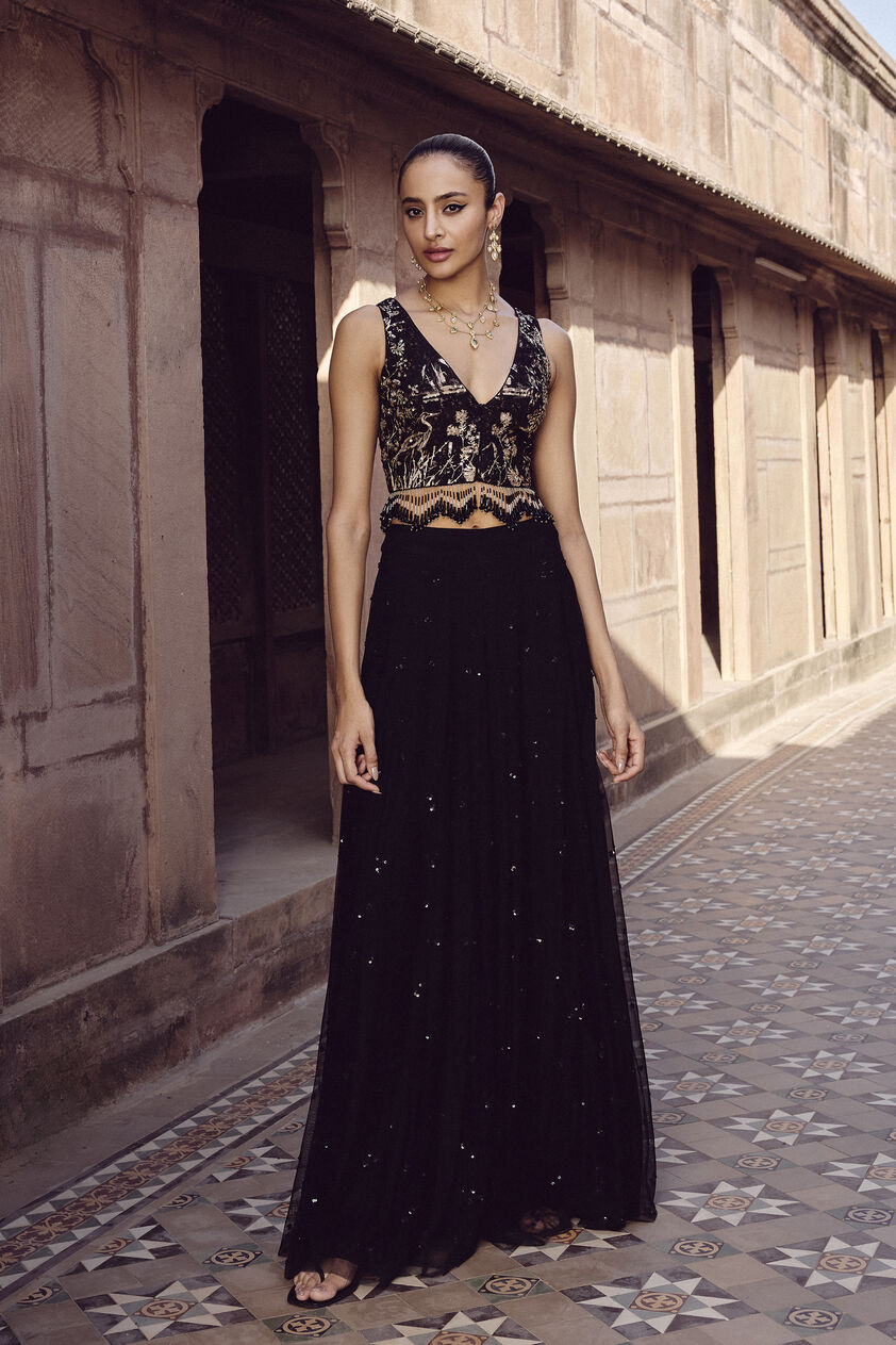 Alayla Sharara Set - Black, Black, image 1
