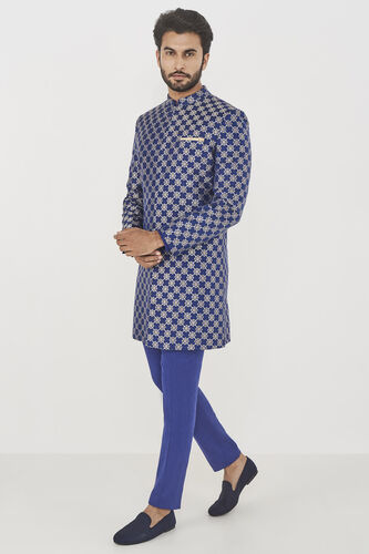Jeet Sherwani- Navy, , image 2