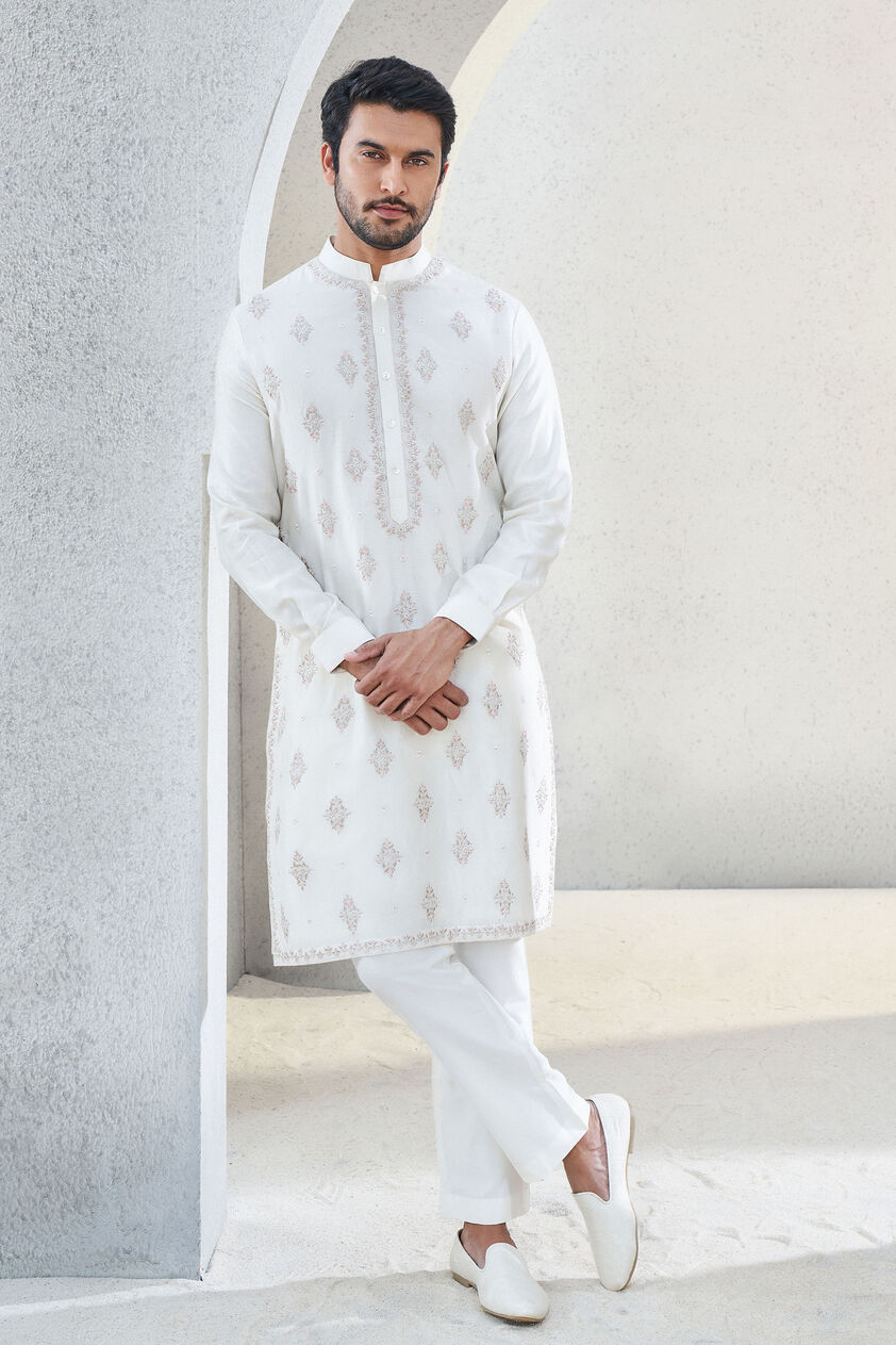 Anvit Kurta - Off White, Off White, image 1