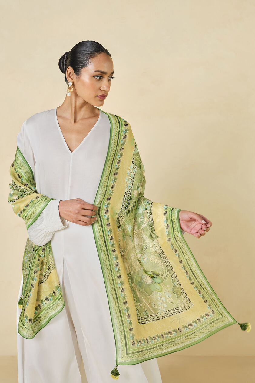 Moselle Stole - Lime, Lime, image 1