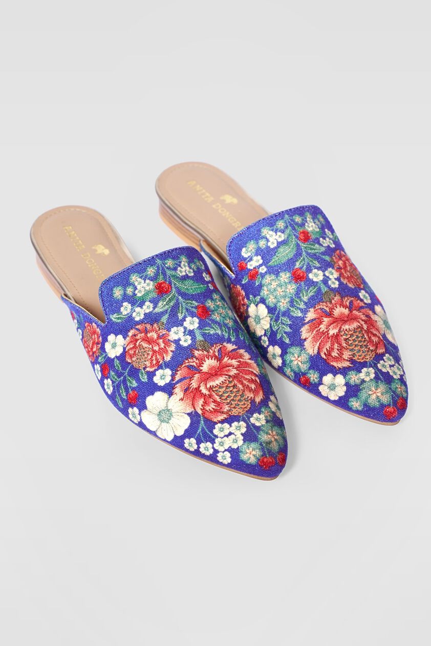 1 - Desert Bloom Mules - Blue, image 1