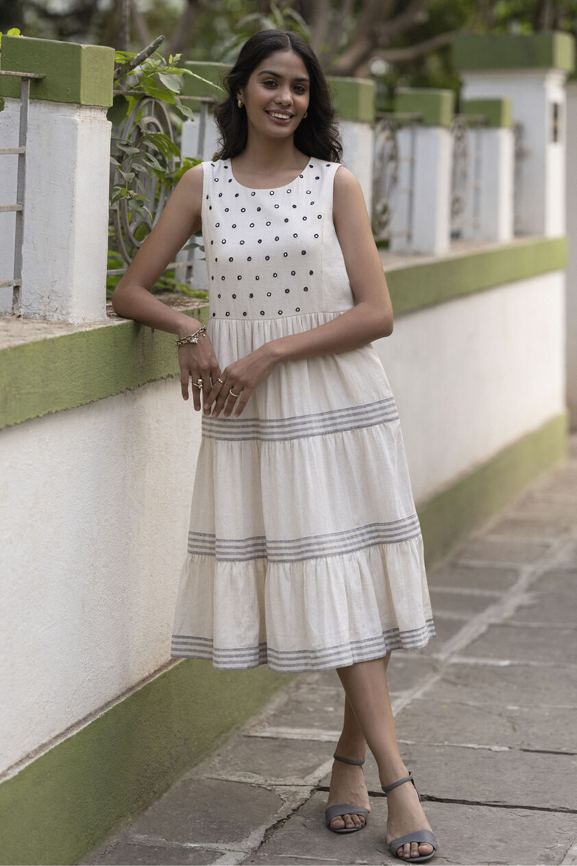 Fort Dress - Off White, Offwhite, image 1