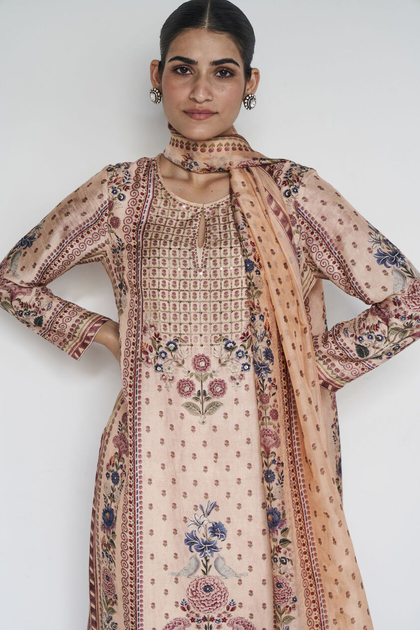 Elnaz Suit Set - Peach, Peach, image 4