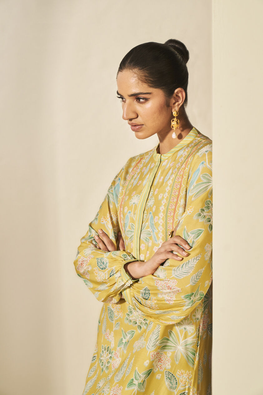 Wynstan Kaftan - Yellow, Yellow, image 4