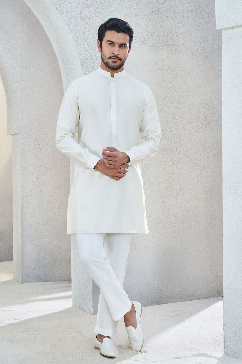 Esam Kurta - Cream, Cream, image 1