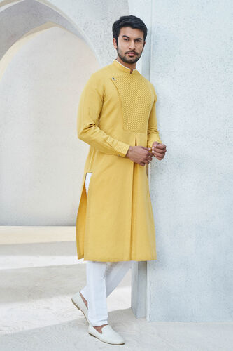 Faris Kurta - Mustard, Mustard, image 2