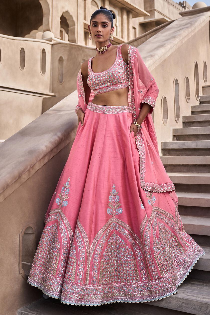 Pushpam Lehenga - Jaipur Pink, Pink, image 1