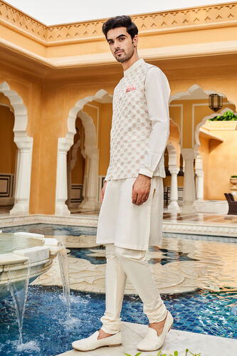 Medh Nehru Jacket - OffWhite, Off White, image 3