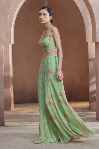 Juliette Crop Top Pant Set - Lime, Lime, image 7