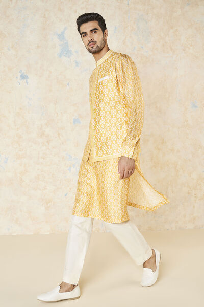 Udyan Nehru Jacket - Mustard