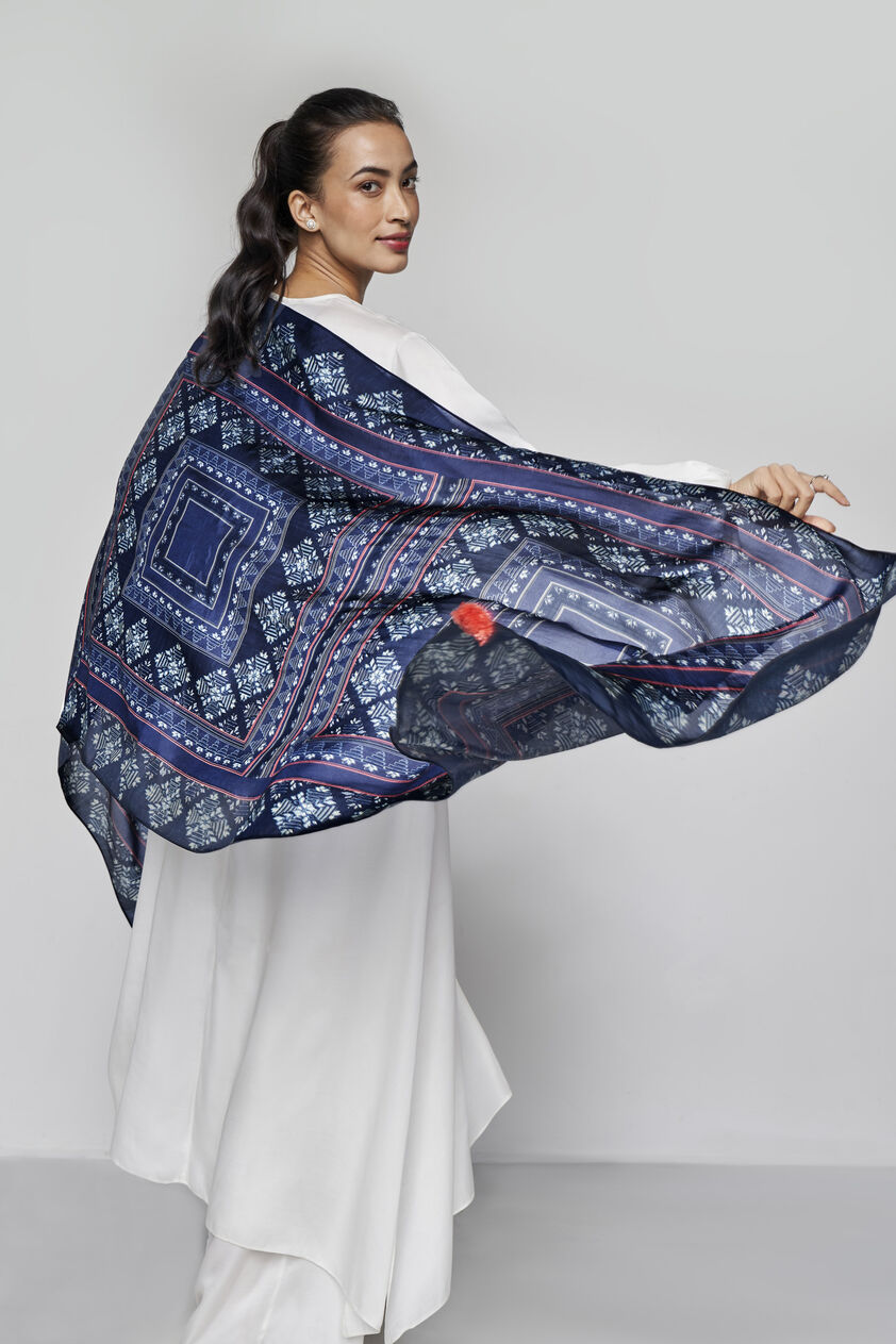 Malvasia Stole - Blue, Blue, image 1