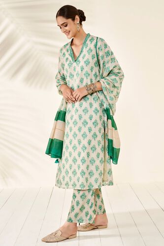 2 - Afsa Kurta Set – Green, image 2