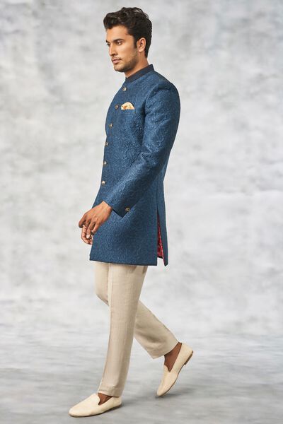 Enayat Sherwani - Navy Blue