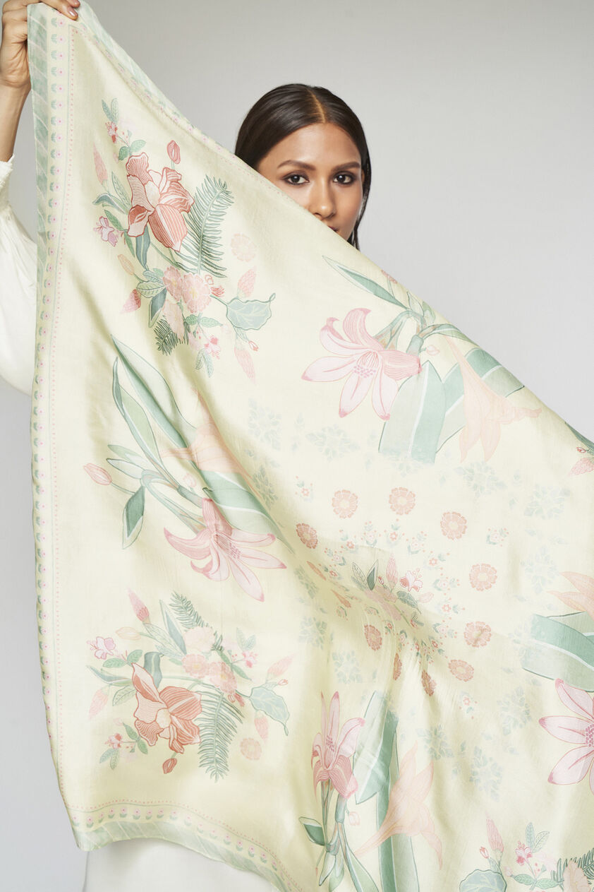 Emaline Scarf - Yellow, Yellow, image 2