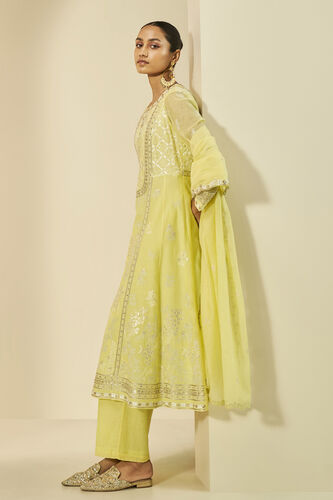 Belize Embroidered Mul Suit Set - Yellow, Yellow, image 2