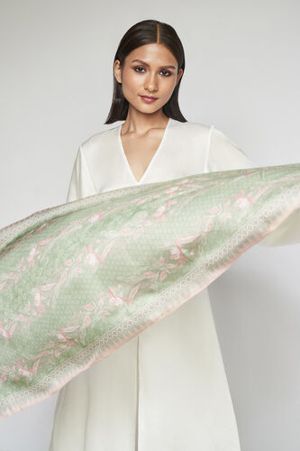 Floriana Dupatta - Sage, Sage, image 1